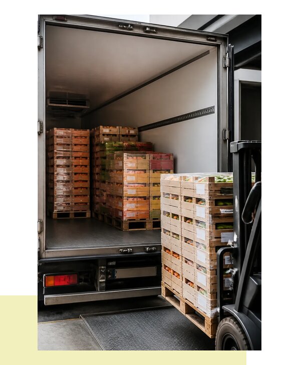 Перевозка сельхозпродукции на паллетах с доставкой в Гая